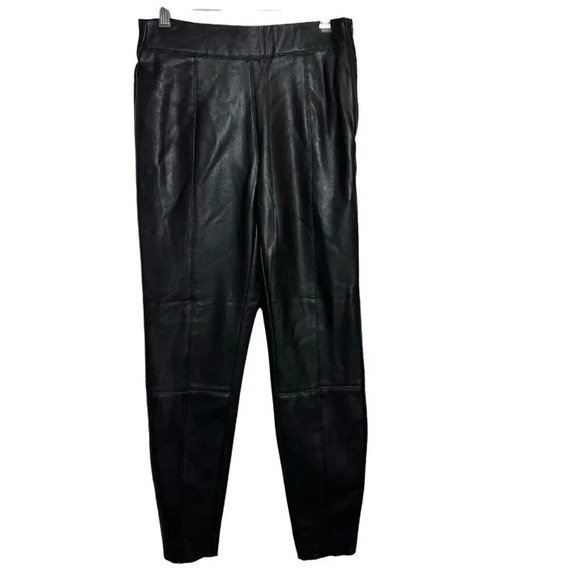 Topshop Women Black Faux Leather Ankle Side Zip US Size 4 Petite 4P NWT - Picture 2 of 10